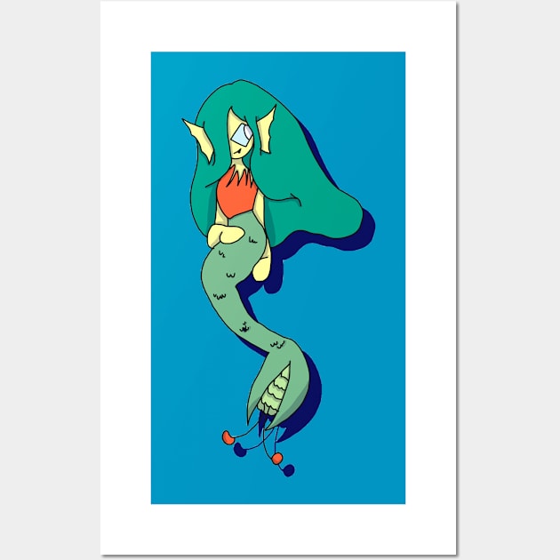 Mermaid Wall Art by CartooningWithKen